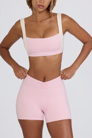 Oh Polly Bo+Tee mini short Bloom froncé sculptant