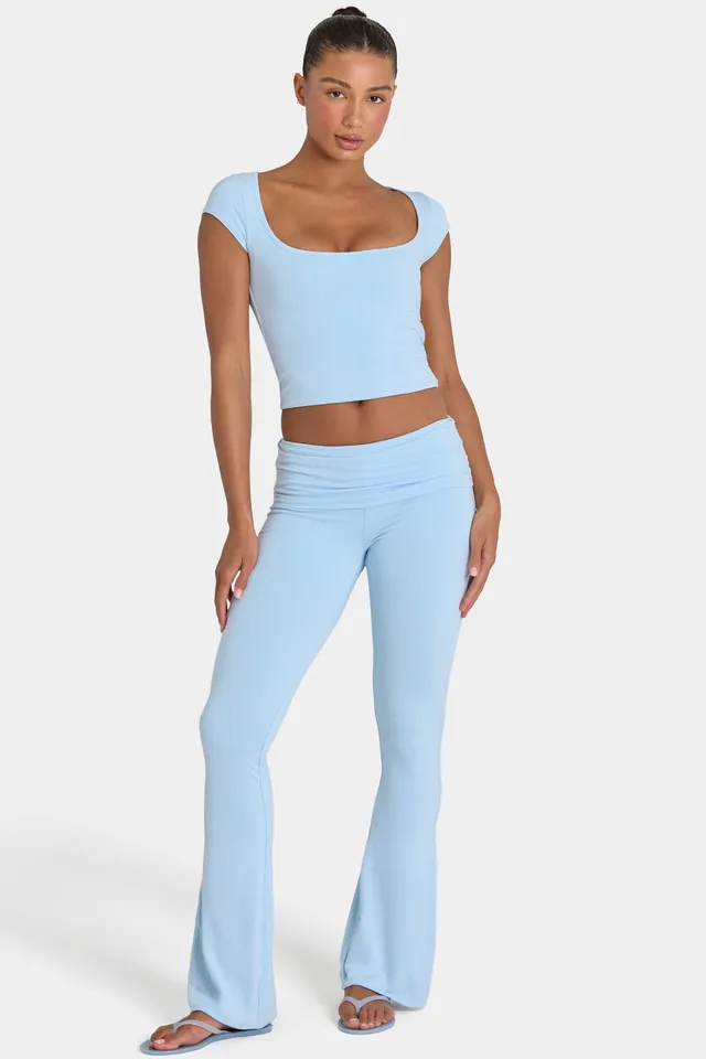 Oh Polly ButterCloud Legging évasé sky bleu clair