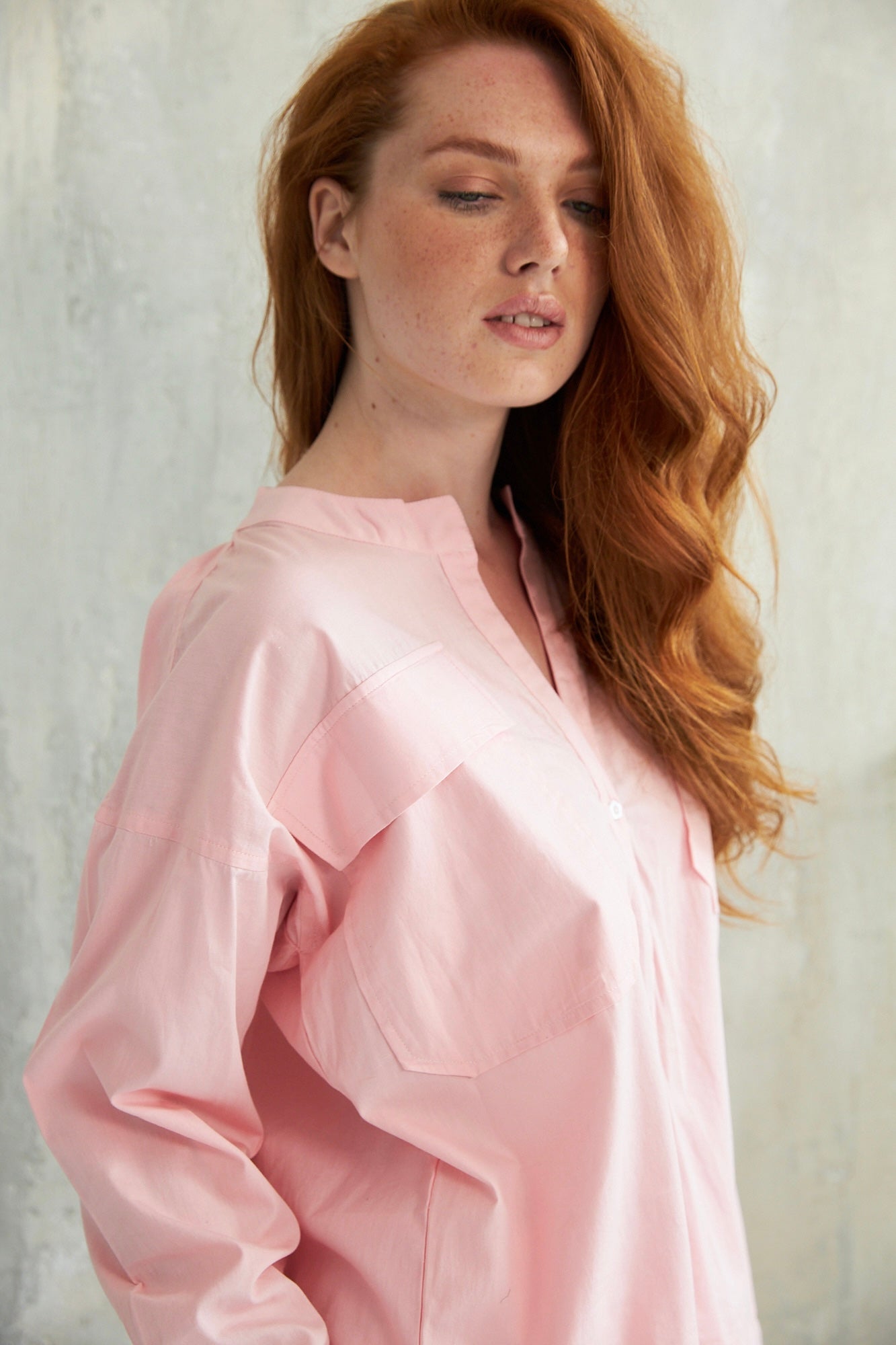 Chicosoleil Bobby top rose Meringue popeline coton