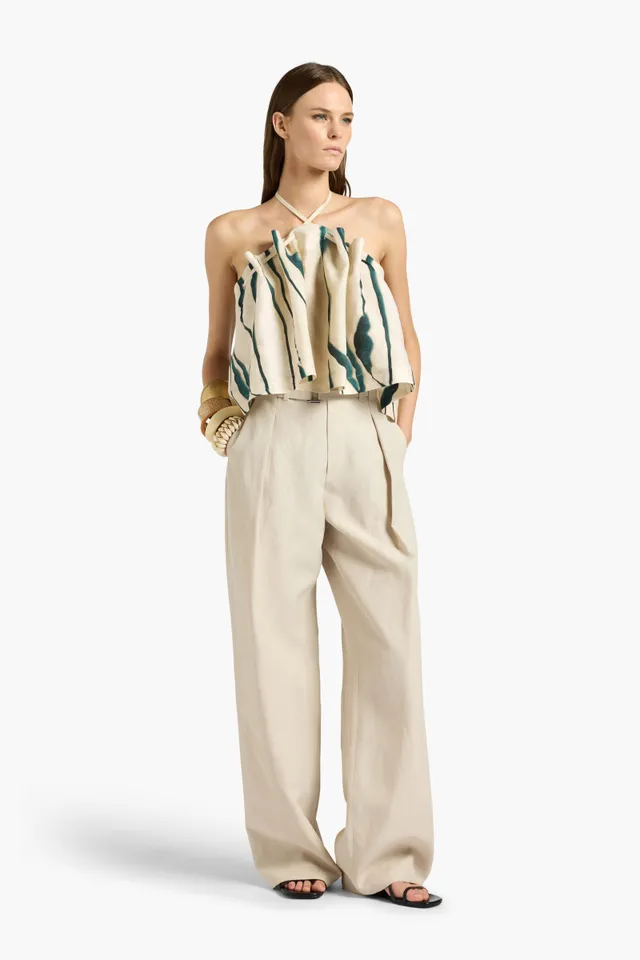 Liviana Conti Blake top lin imprimé Seashell Ecru