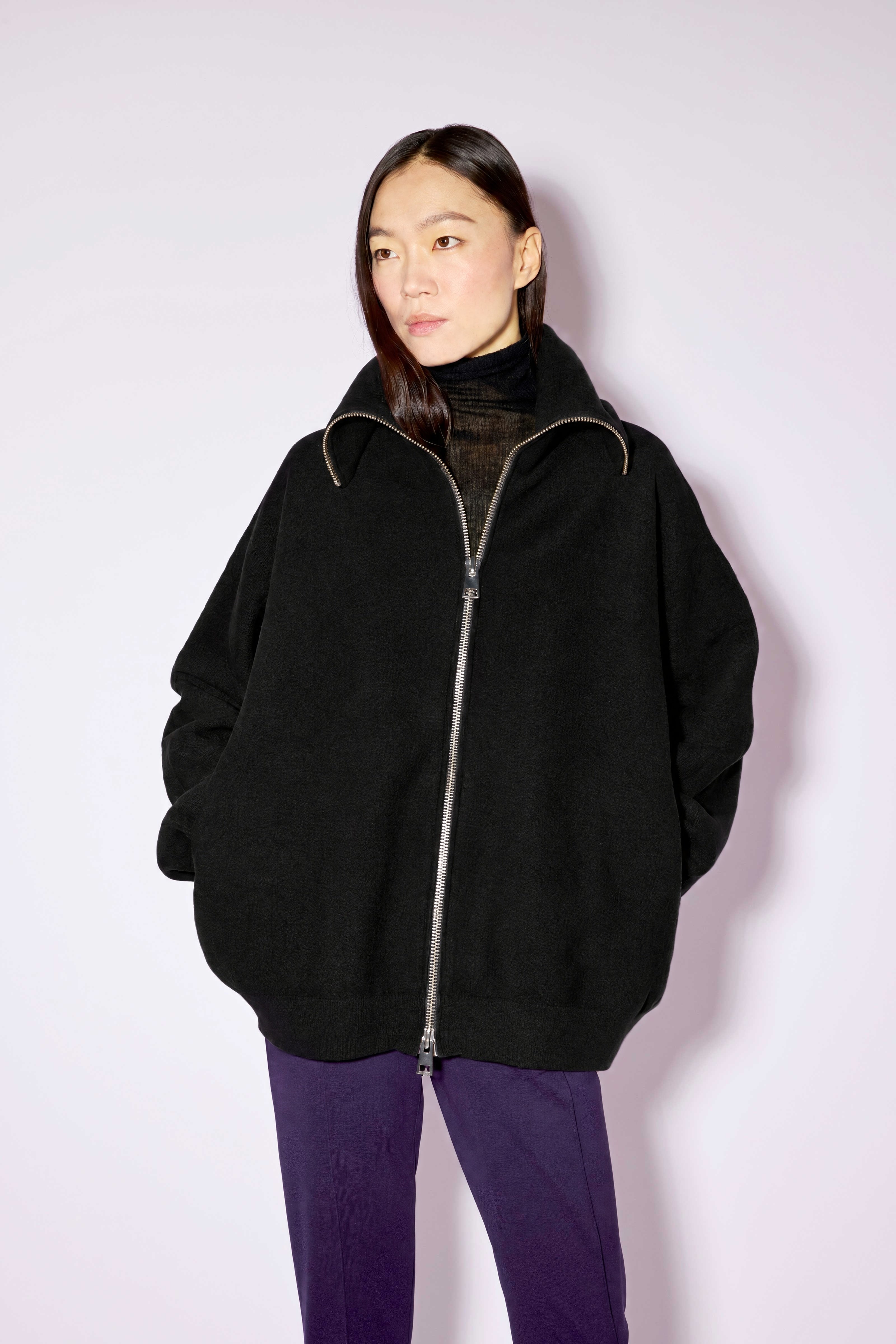 Liviana Conti Maglieria Fulton cardigan laine MIRTILLO