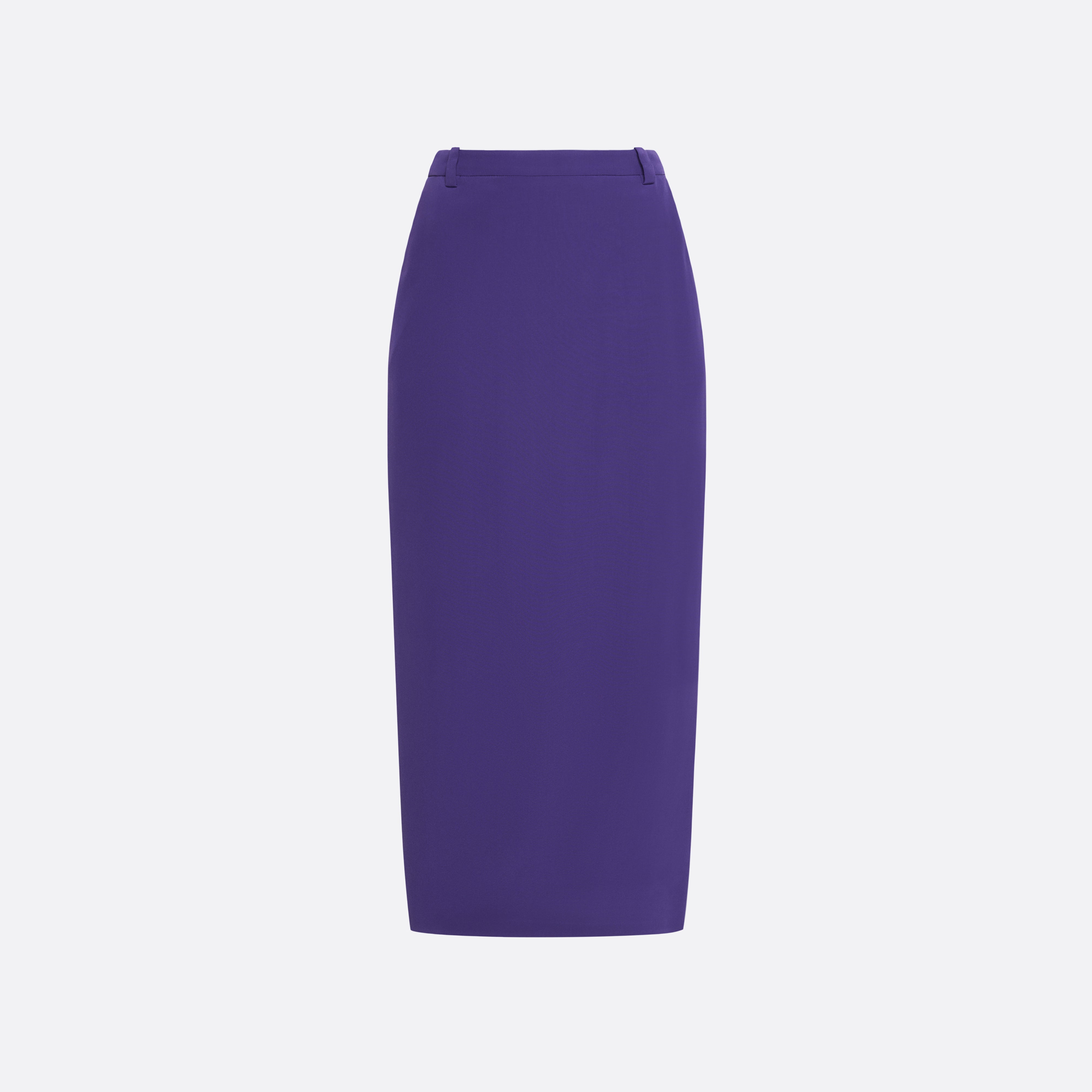 Alessandra Rich Silk Midi Skirt jupe crayon violette 40