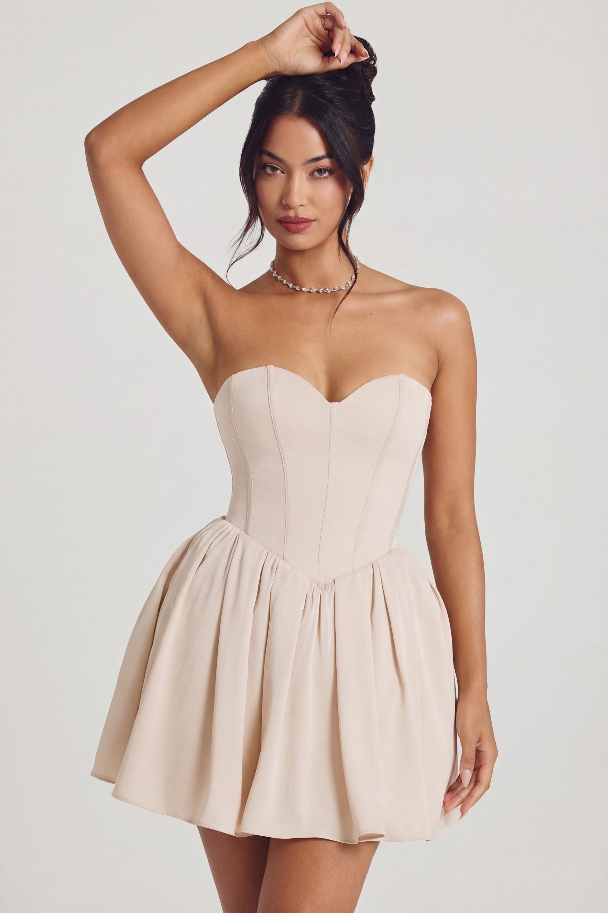 Oh Polly Emeline 7790 robe mini corset tulle ivoire