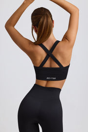 Oh Polly Super Sculpt BT2472 brassière sport noir sans coutures