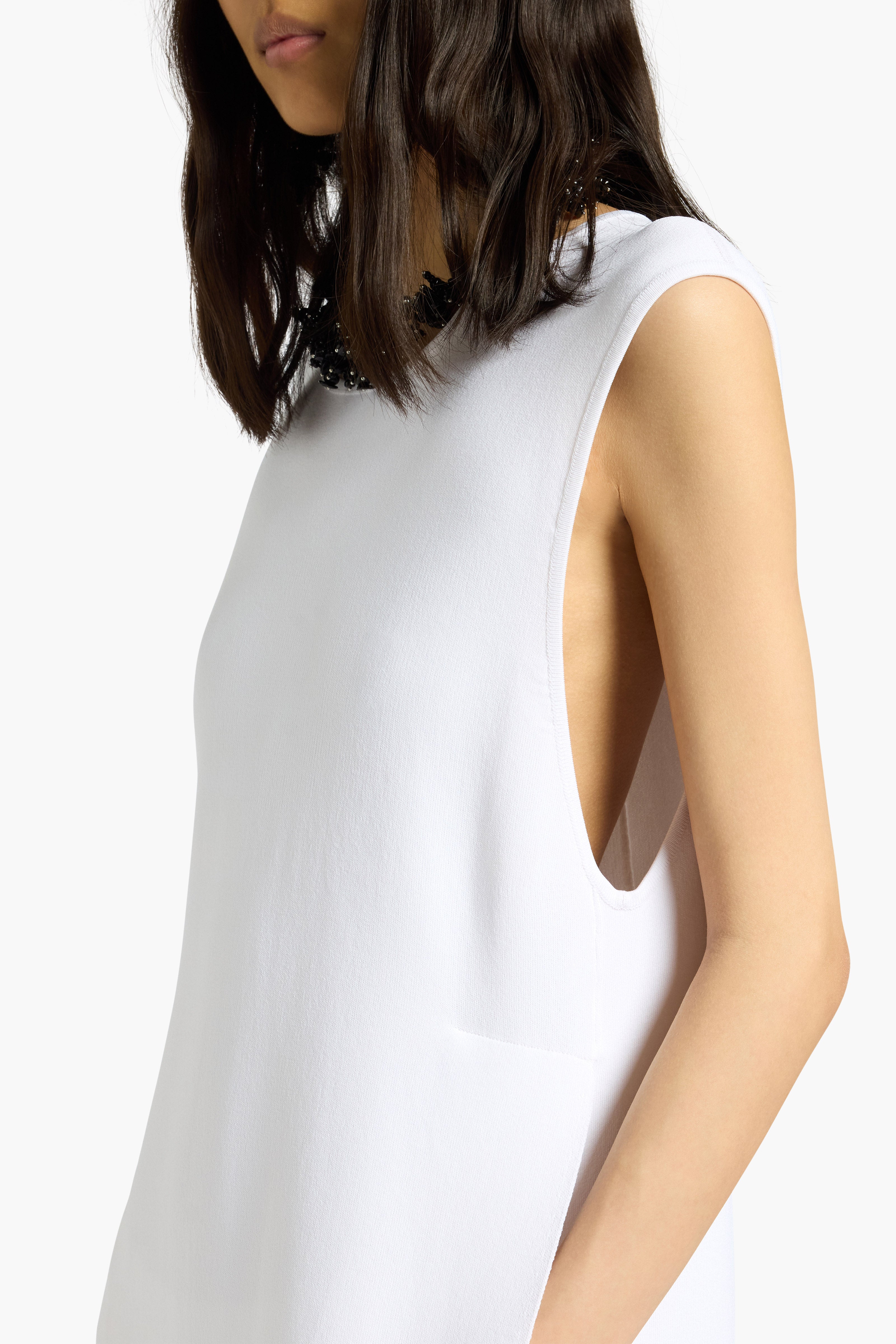 Liviana Conti Gabrielle robe tunique blanche viscose