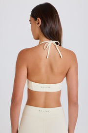 Oh Polly Bo+Tee BT2490 brassière sport crème col scoop