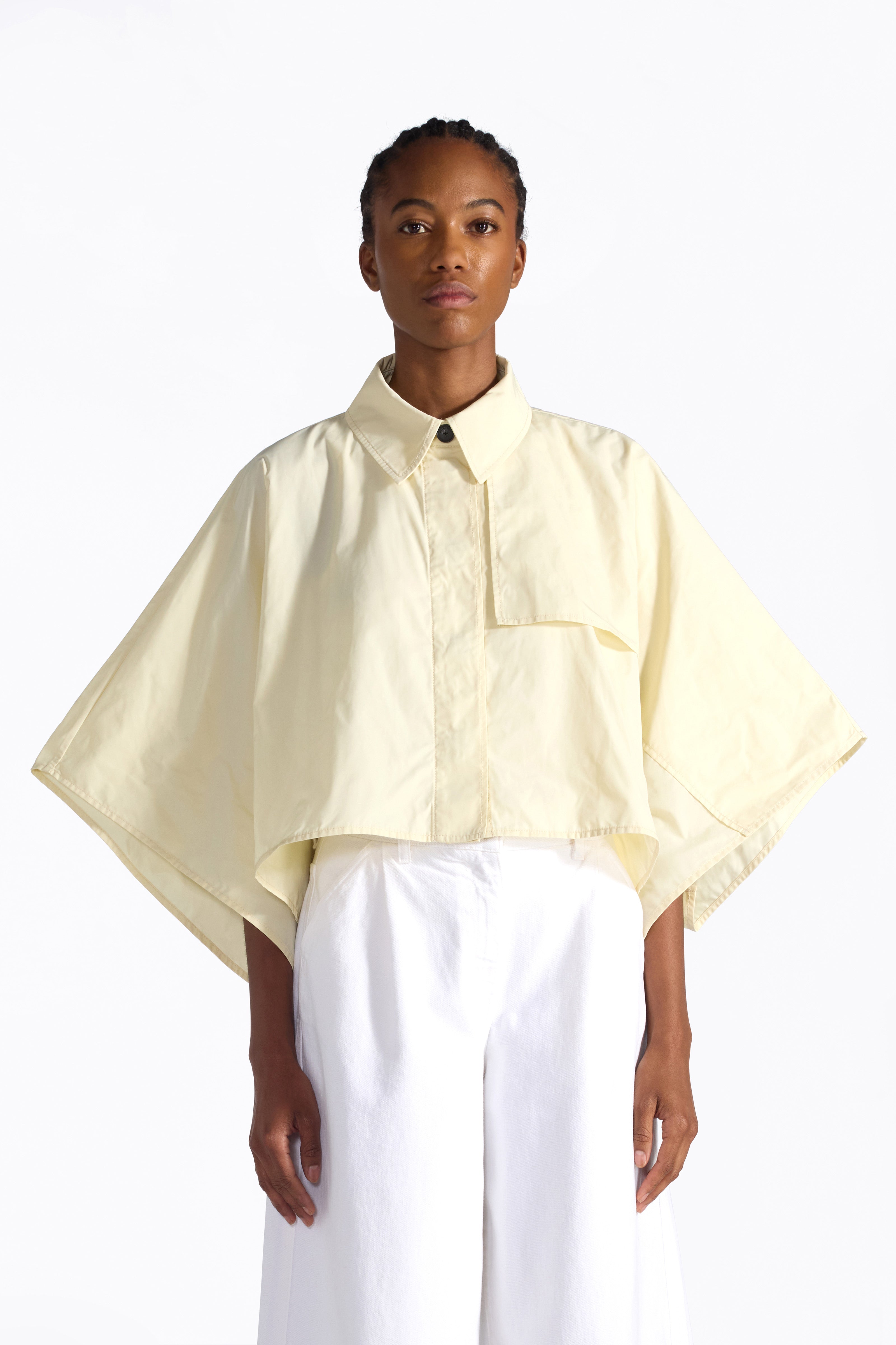 Liviana Conti Verlain veste cape courte coupe-vent noir