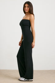 Oh Polly Chunky Knit Bandeau BT1142 combinaison noire coton