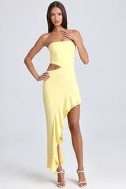 Oh Polly Acelynn 9131 robe maxi jaune citron