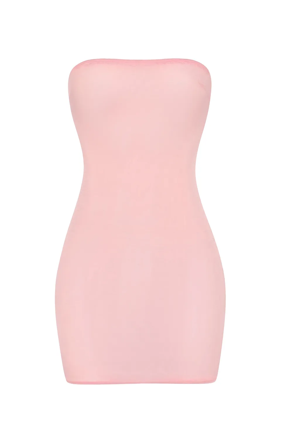 Oh Polly Slip robe mini bustier rose bretelles amovibles