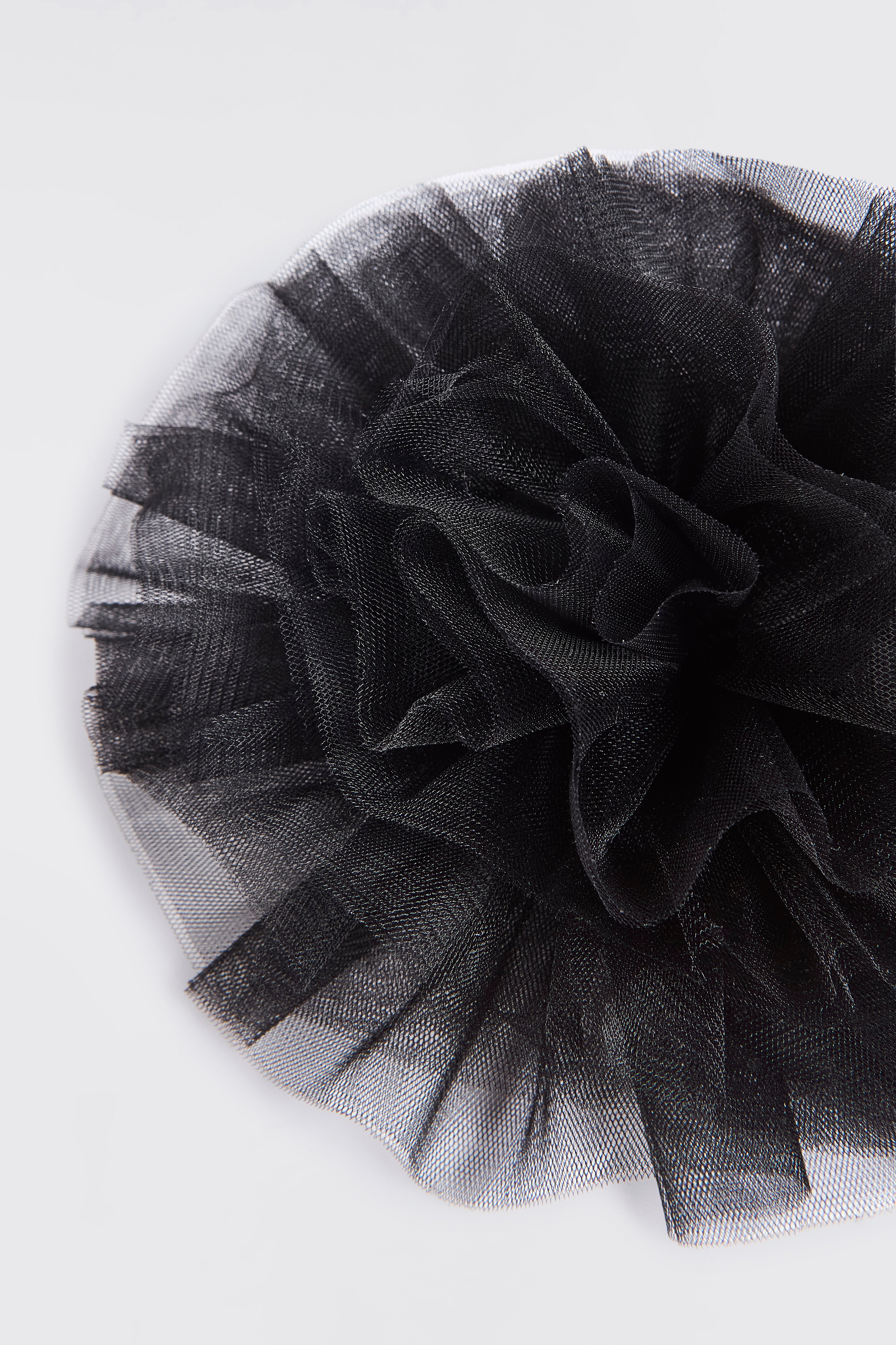 Liviana Conti Bijoux Spilla Simonne broche fleur tulle noir
