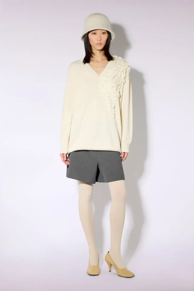 Liviana Conti Steve short gris mélangé coton