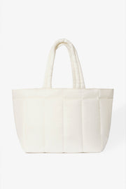 Oh Polly Bo+Tee Tote Bag Matelassé Blanc Imperméable