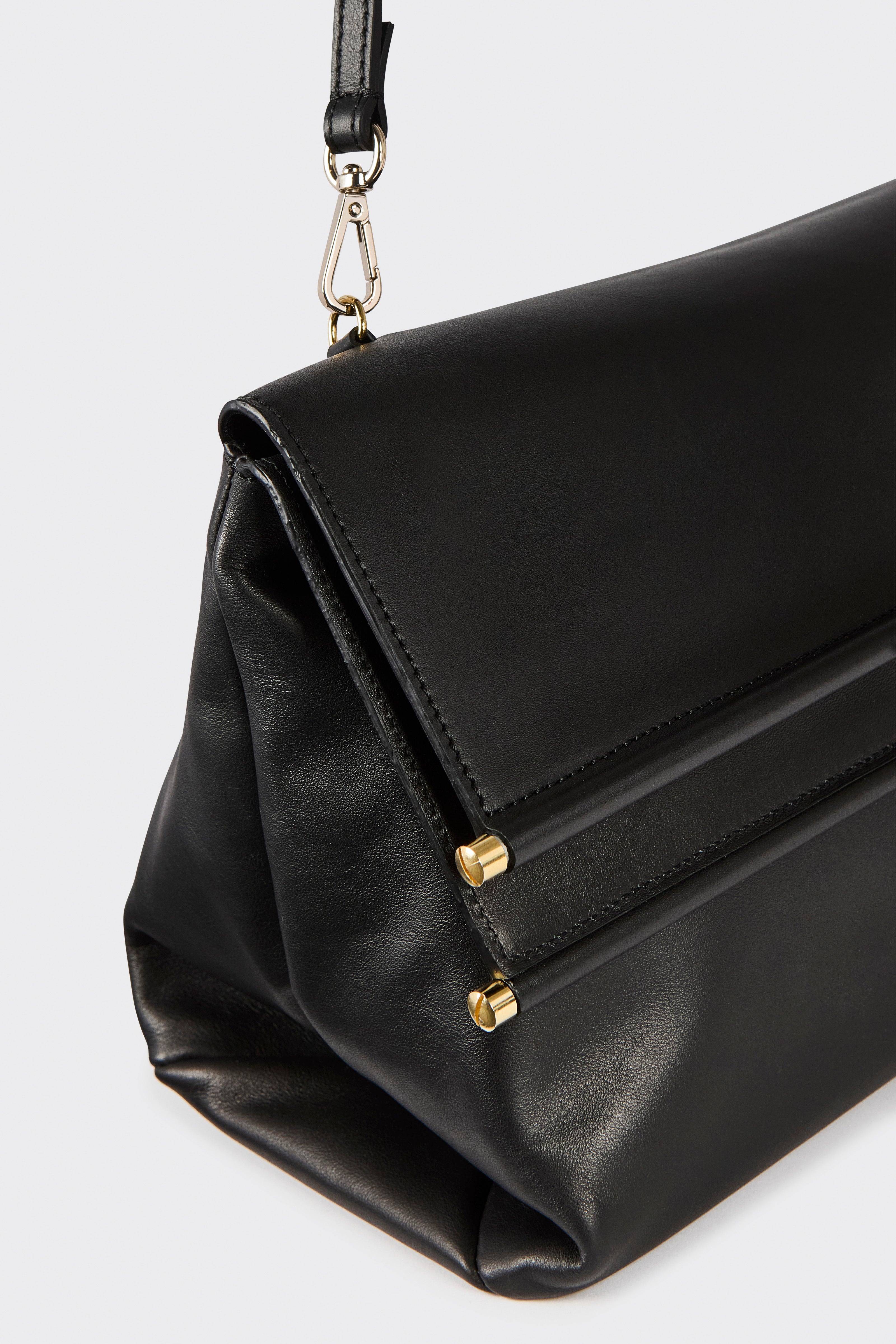 Liviana Conti Leonie maxi pochette noire cuir