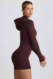 Bo+Tee BT1029 veste sport capuche chocolat sculptante