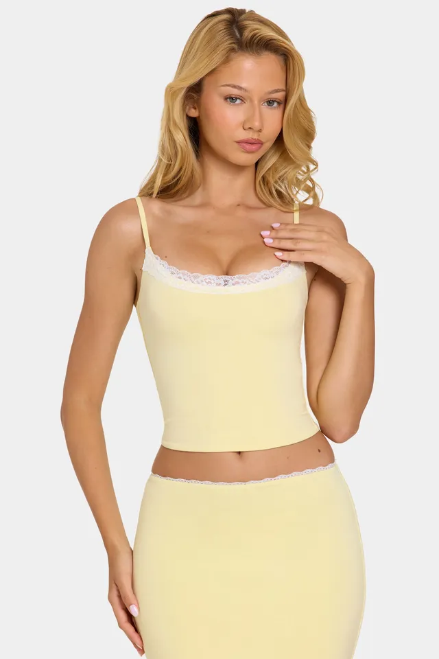Oh Polly Alvaia 16534 caraco beige modal dentelle bretelles