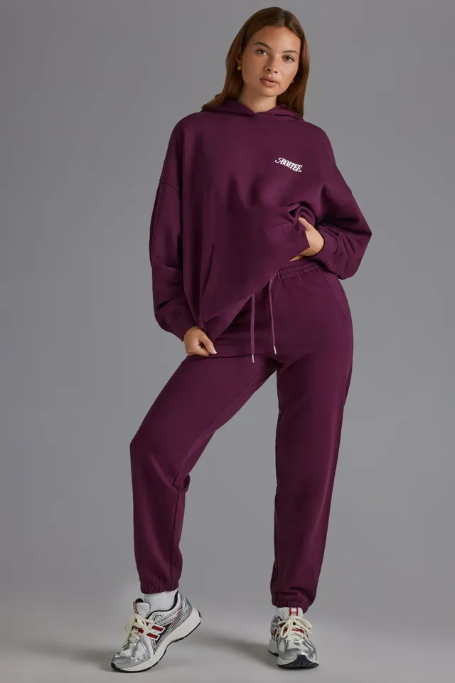 Oh Polly Trousers jogging BT1884 raisin coton