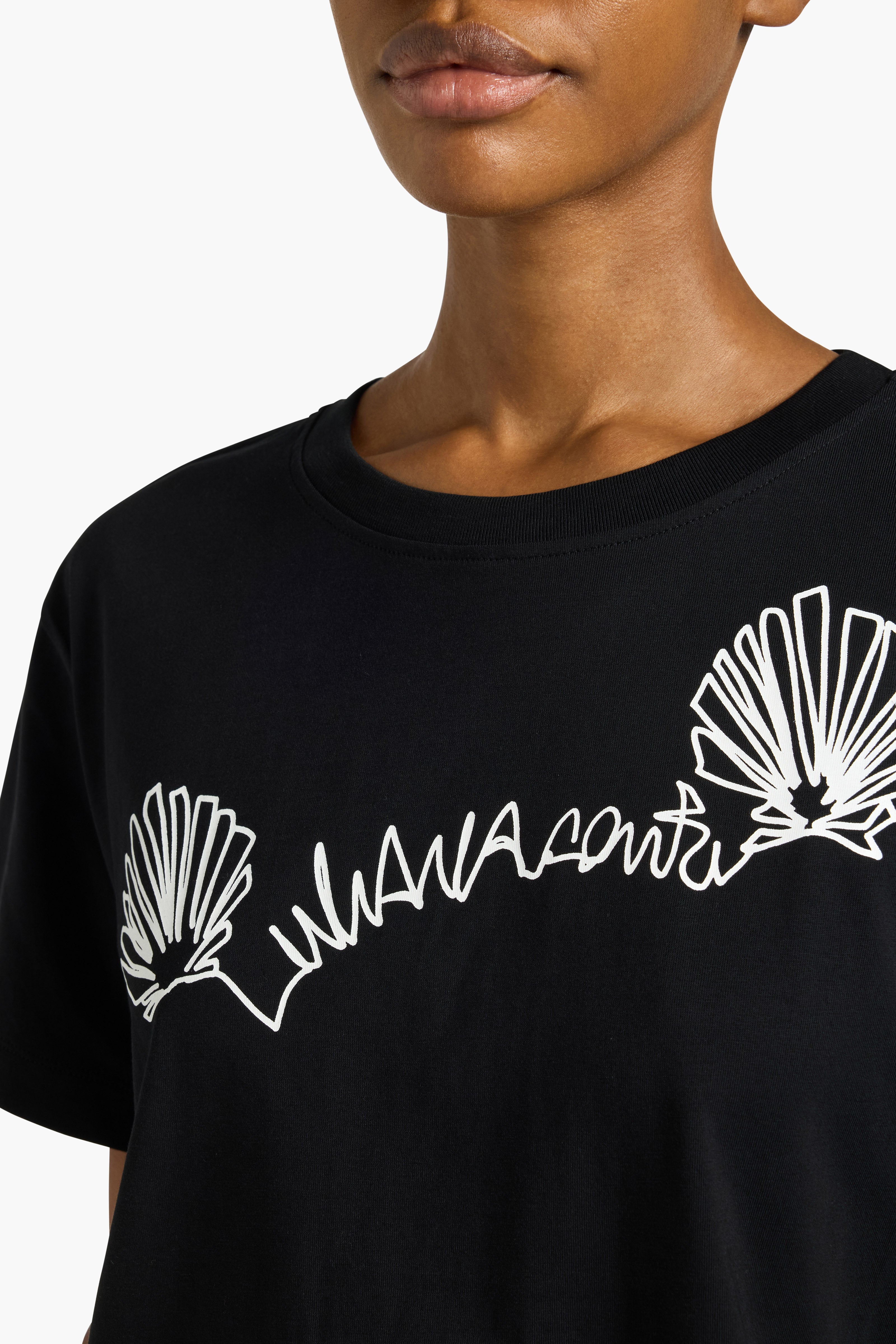 Liviana Conti Chad t-shirt femme noir en coton