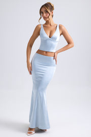 Oh Polly Ceres 9784 jupe maxi bleu clair
