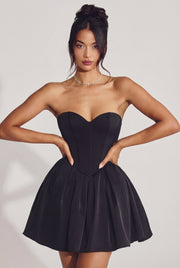 Oh Polly Emeline 7790 robe mini corset tulle noir