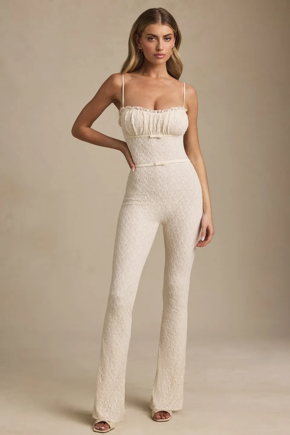 Oh Polly Arlena 13528 combinaison dentelle ivoire
