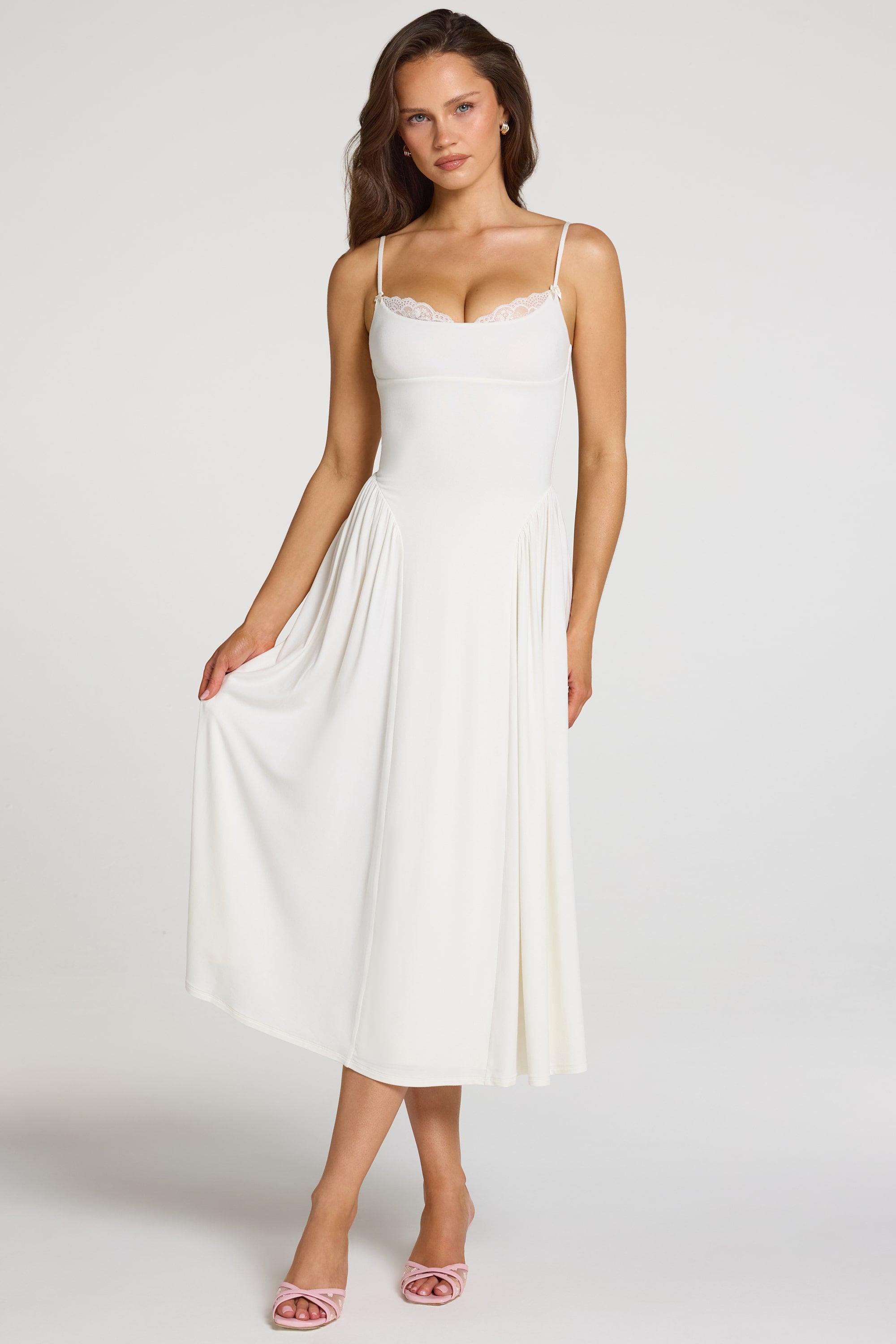 Oh Polly Livia 16102 robe blanche modale