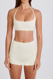 Oh Polly Bo+Tee BT2490 brassière sport crème col scoop