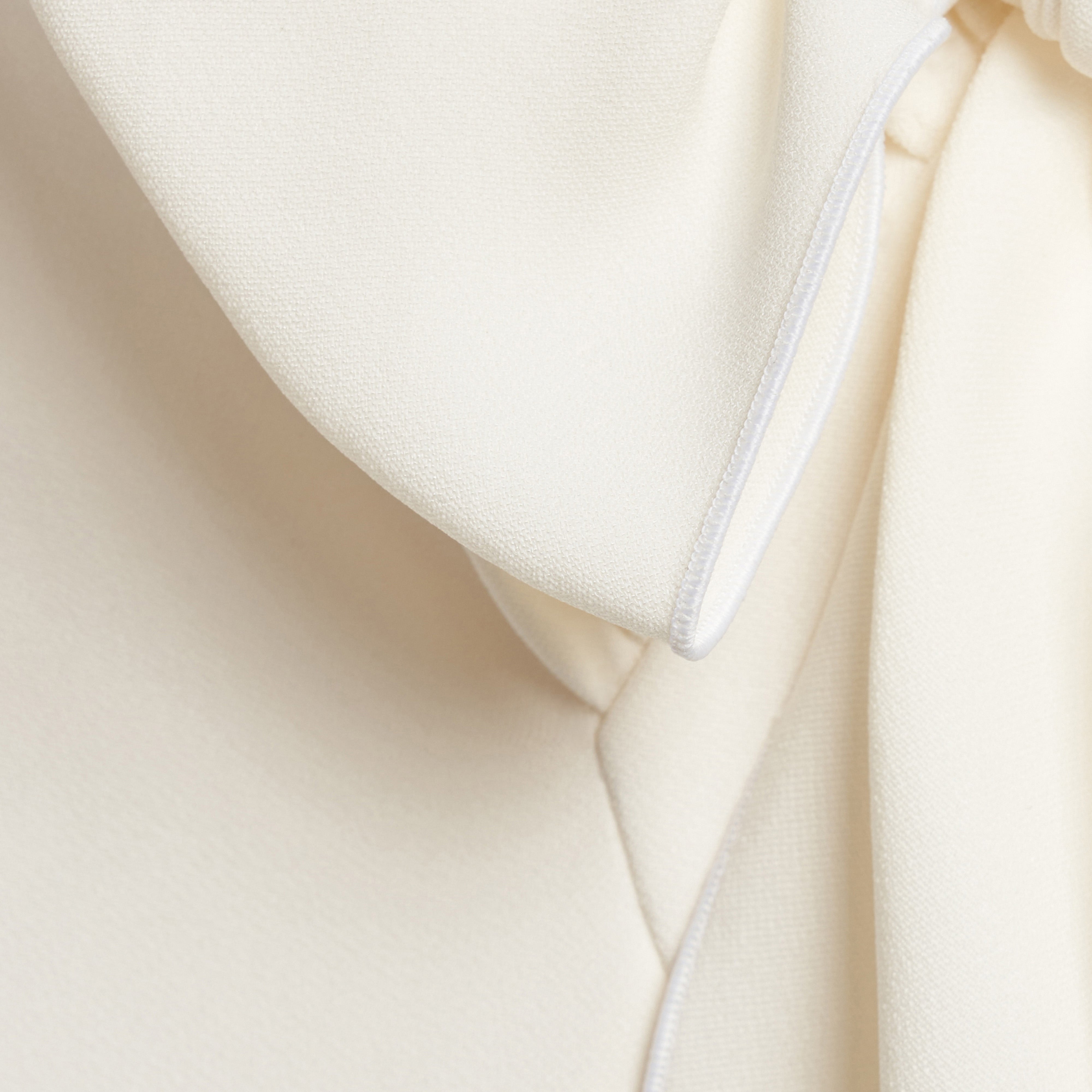 Alessandra Rich Cady Evening Dress Front Split robe blanche 36