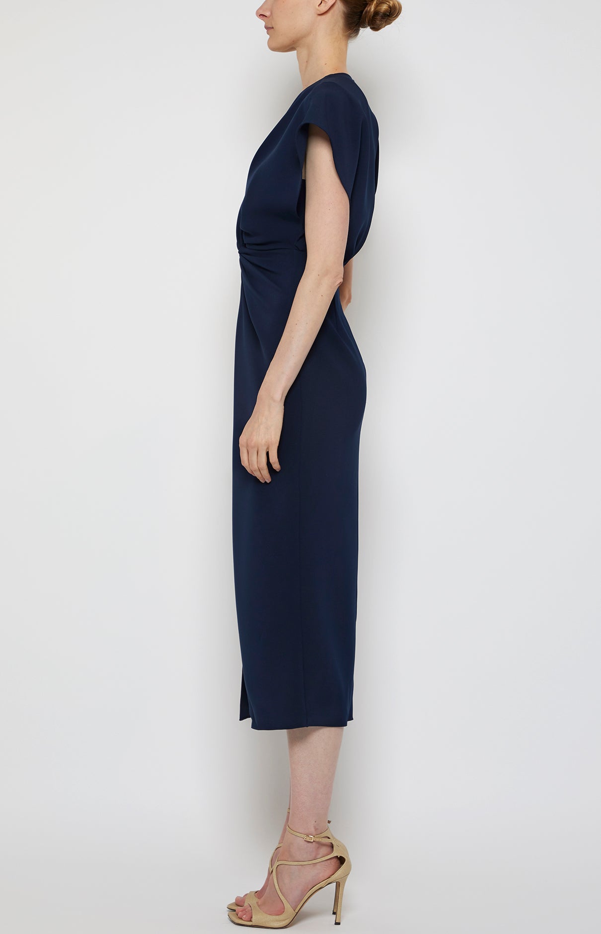 Prabal Gurung Jackie Twist Front robe midi midnight