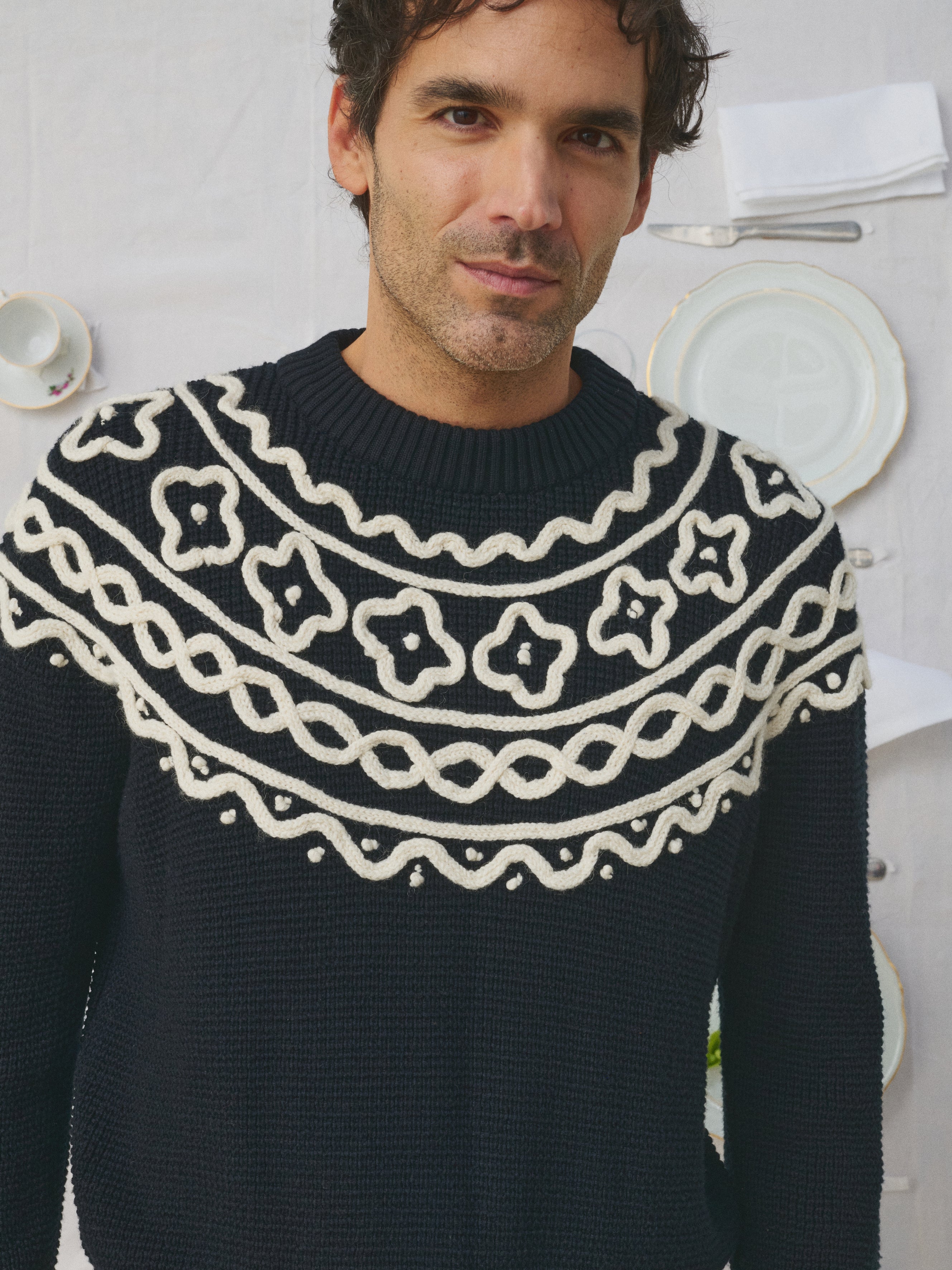 Mii a table Pata pull maille homme Taille M