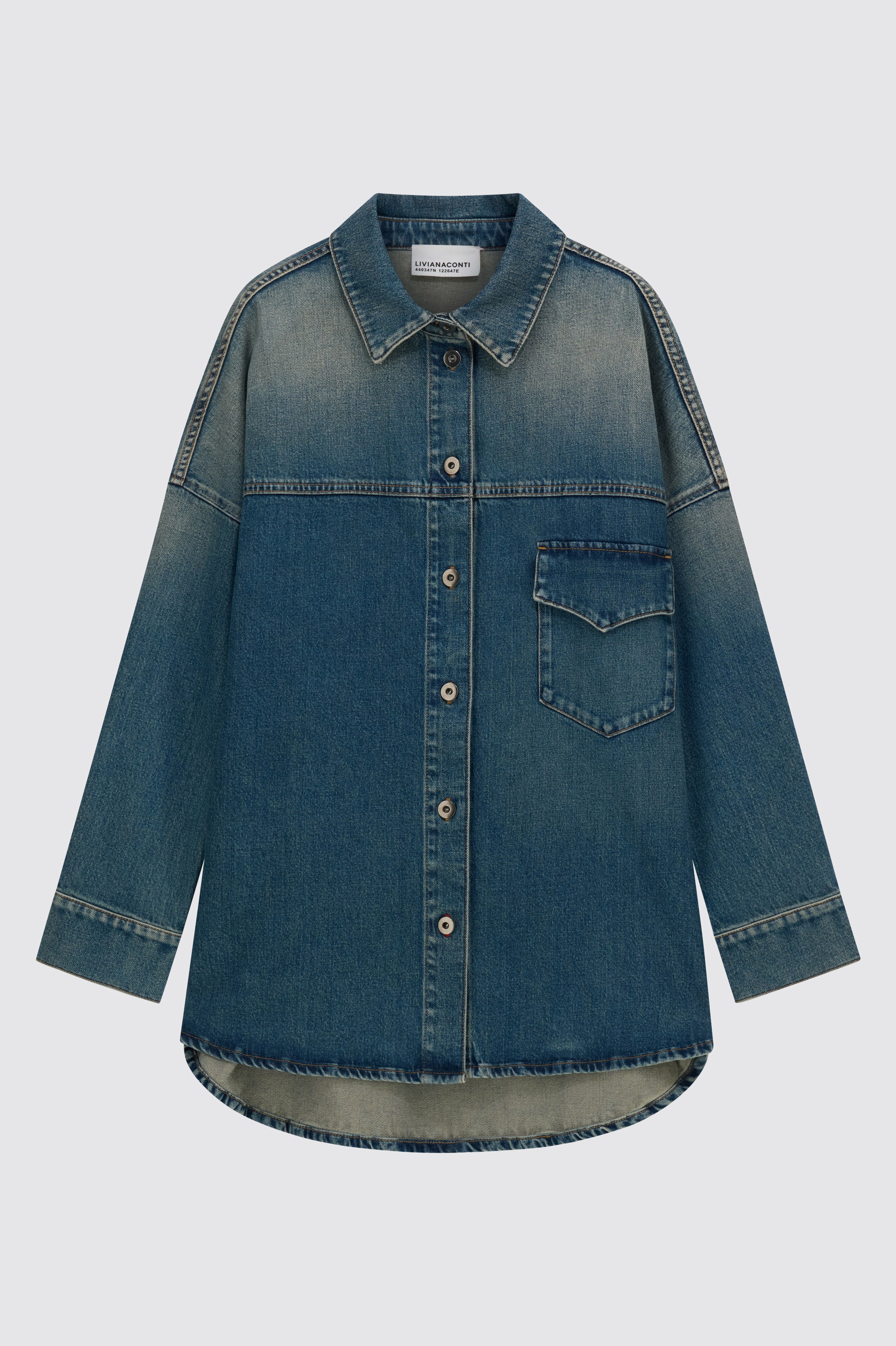 Liviana Conti Bridget veste jean denim bleue taille M