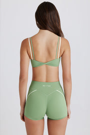 Oh Polly Bo+Tee Mini Short Jade Twist Taille Mi-Haute