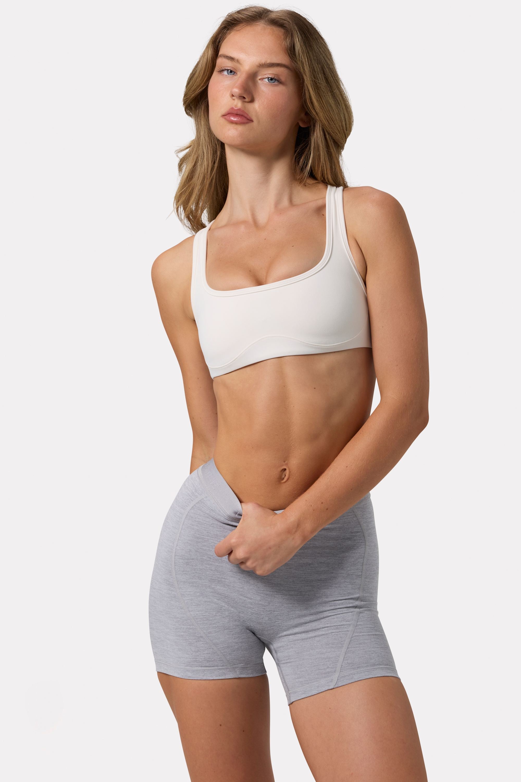 Bo+Tee BT1506 brassière sport blanche impact moyen