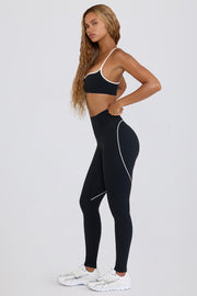 Oh Polly Bo+Tee Legging BT2088 noir taille mi-haute