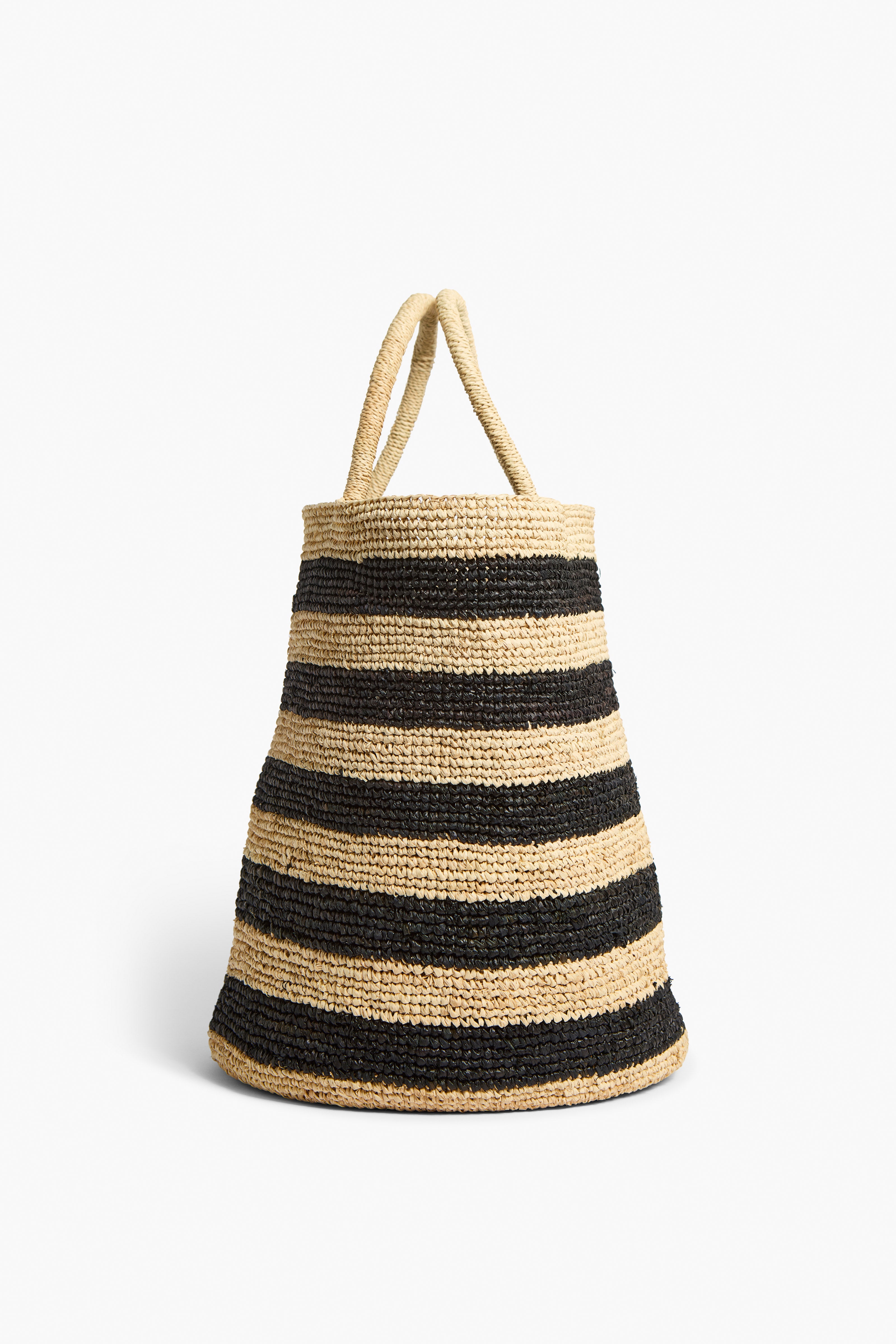 Liviana Conti Amelie A6SA79 tote bag rayé raphia