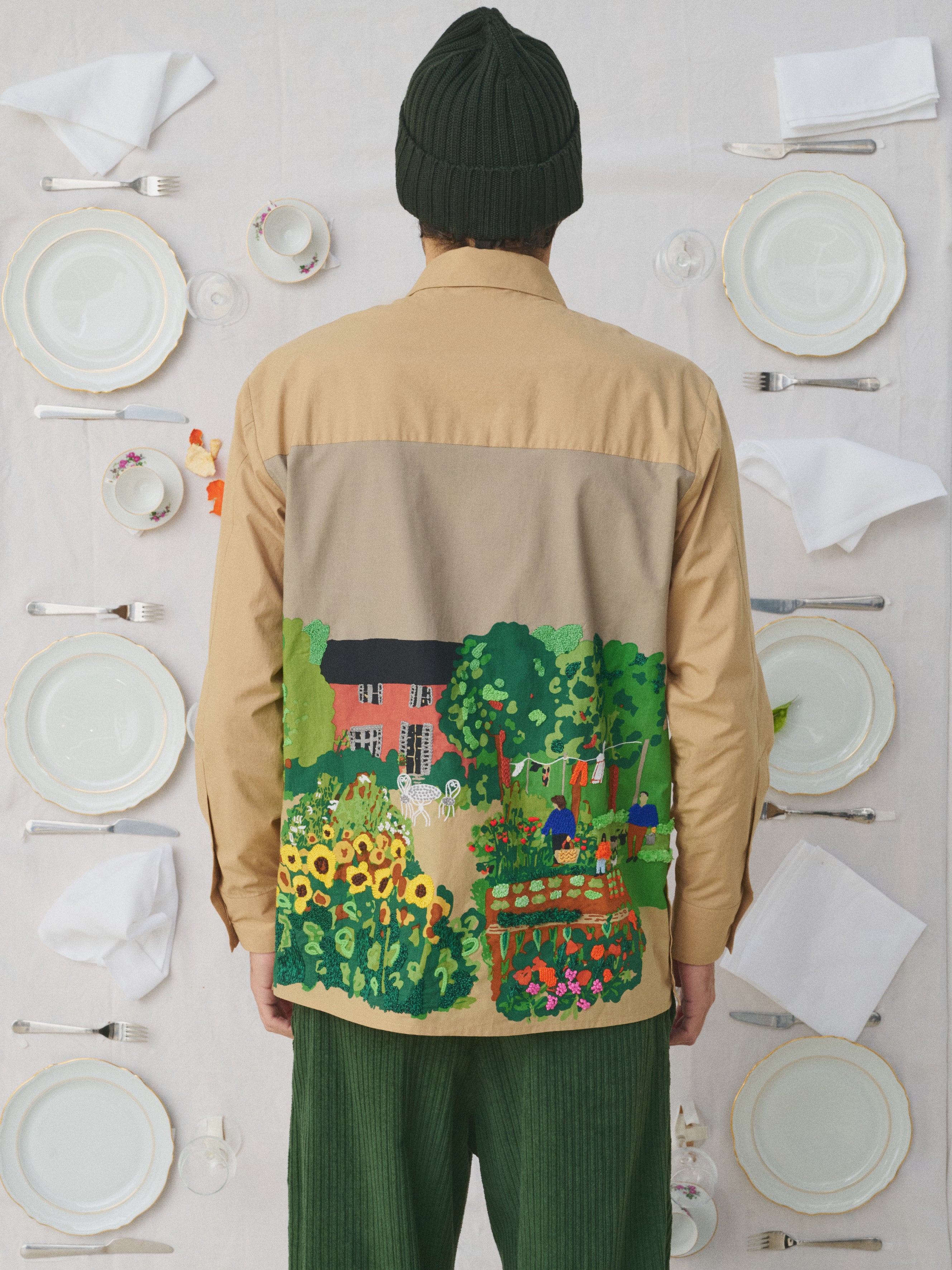 MII Mii à table Rishi Le Potager chemise homme