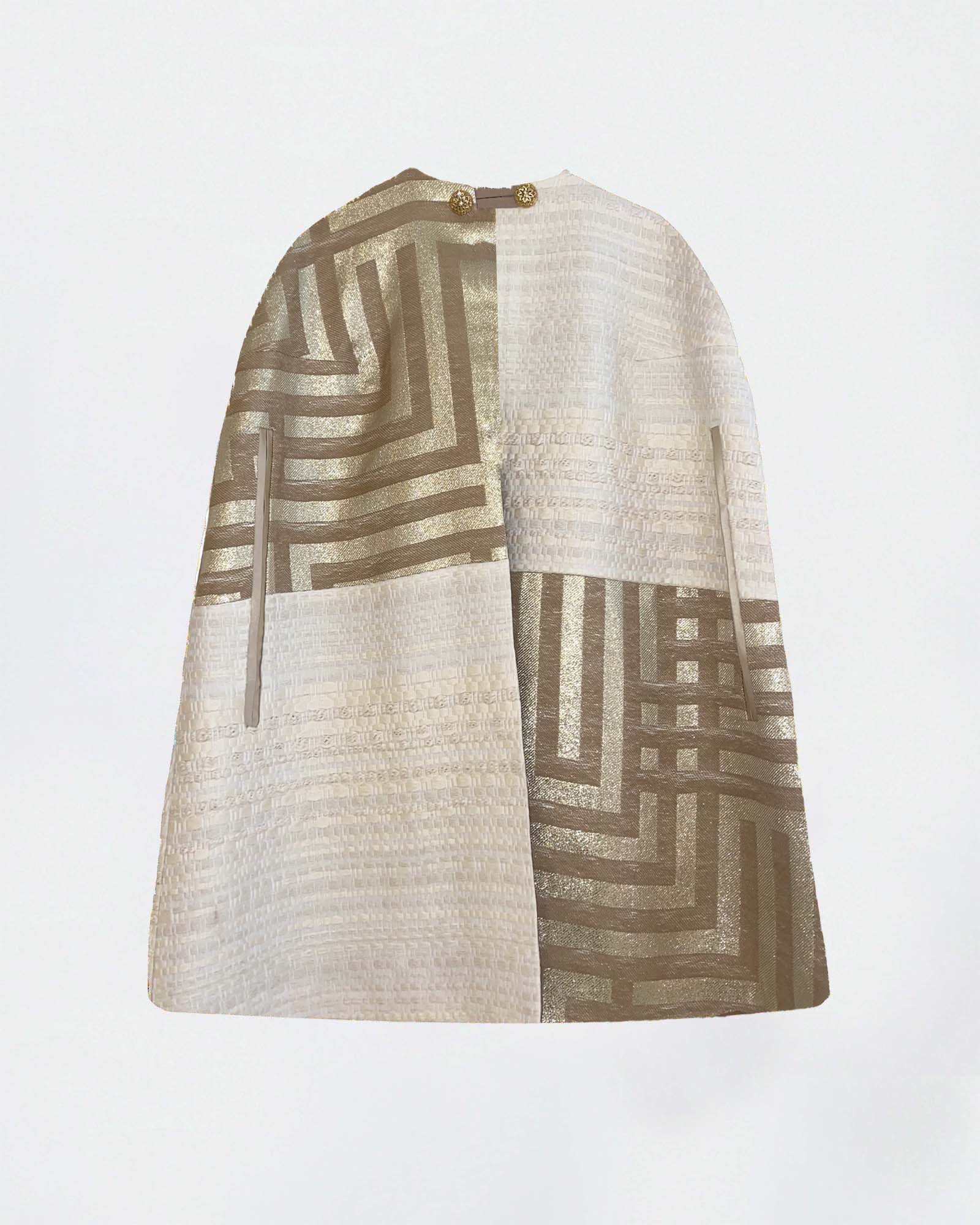The Ethiquette Orphée Athena cape tweed XS-M