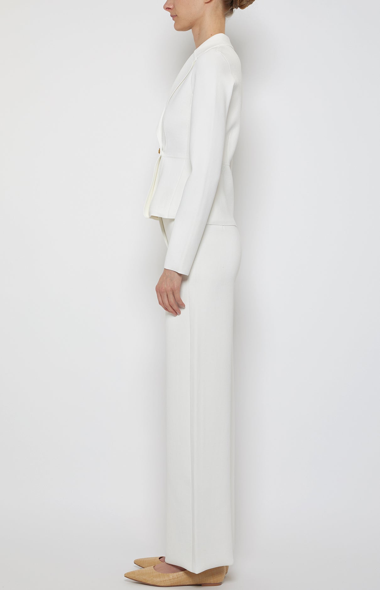 Prabal Gurung Bottoms Compact Knit pantalon blanc