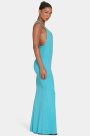 Oh Polly ButterCloud Maxi robe longue aqua stretch