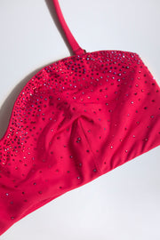 Oh Polly Swim Gozo NS0915 haut bikini bandeau framboise