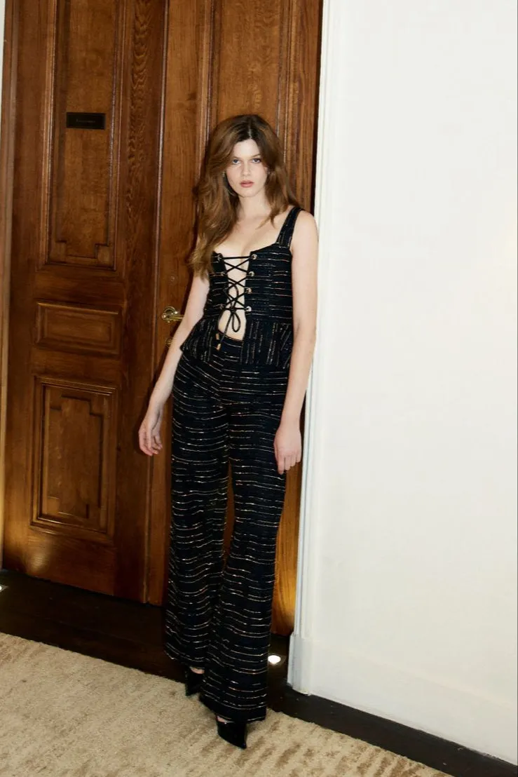 The Ethiquette Aphrodite pantalon Ernest en tweed