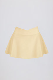Oh Polly Bo+Tee Soft Active Mini Jupe-Short Citron