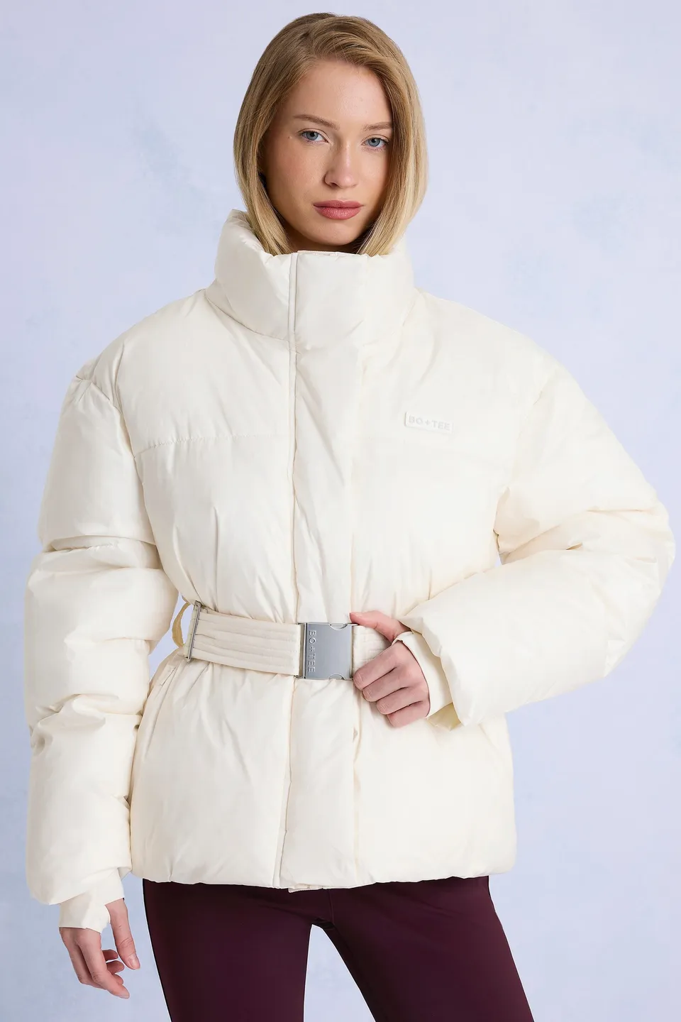 Oh Polly Veste de Ski Ceinturée Oversize Ice Imperméable 18k