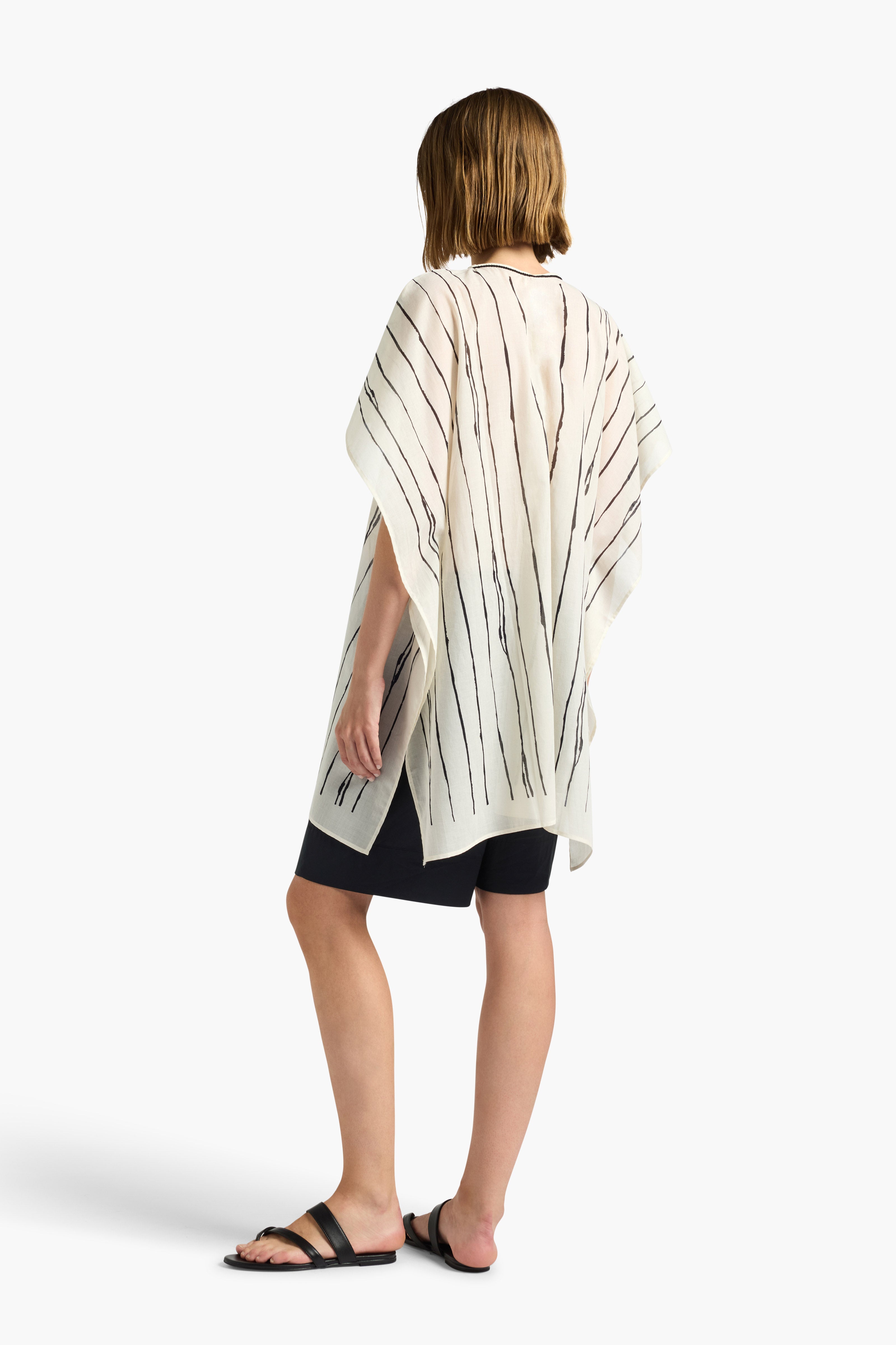 Liviana Conti Swami caftan court coton noir