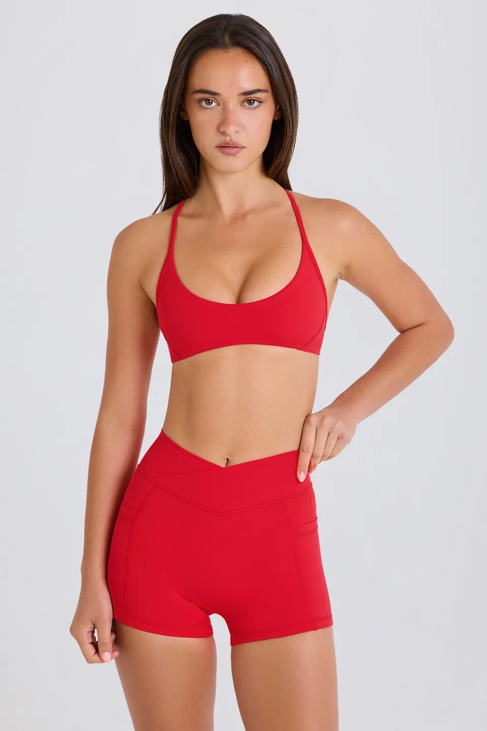 Oh Polly Bo+Tee BT0737 mini short sport fraise poches