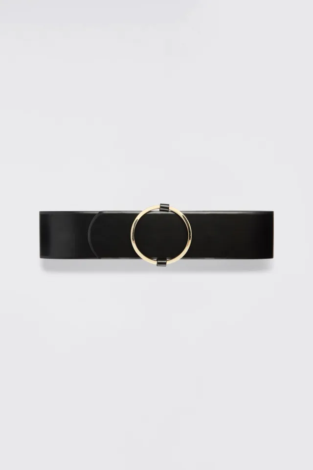 Liviana Conti Lacey ceinture femme Noir vegan 8 cm