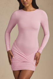 Oh Polly Dresses Mini Robe 14293 Rose Clair Dos Nu