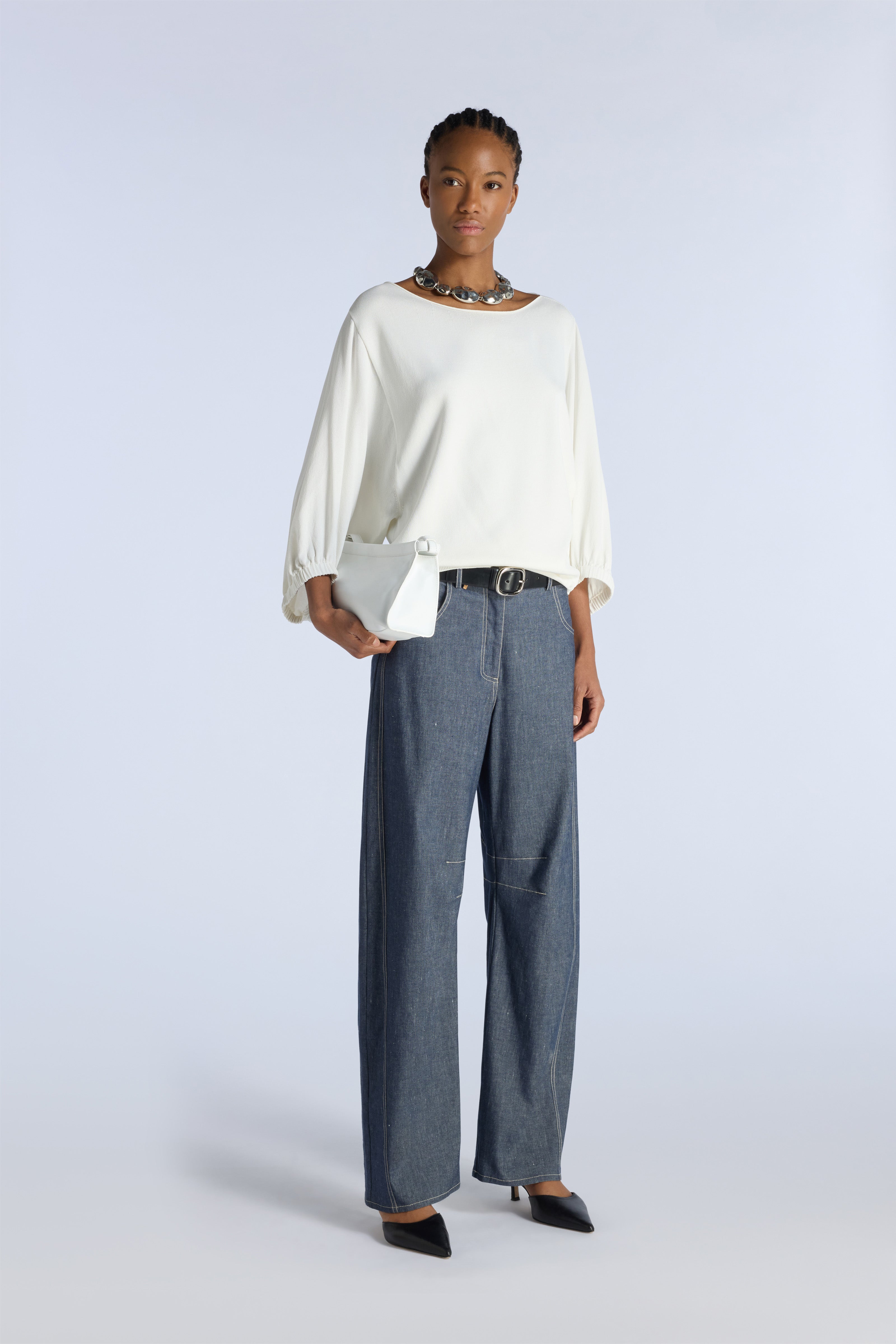 Liviana Conti Jenna pull manches 3/4 pomice viscose