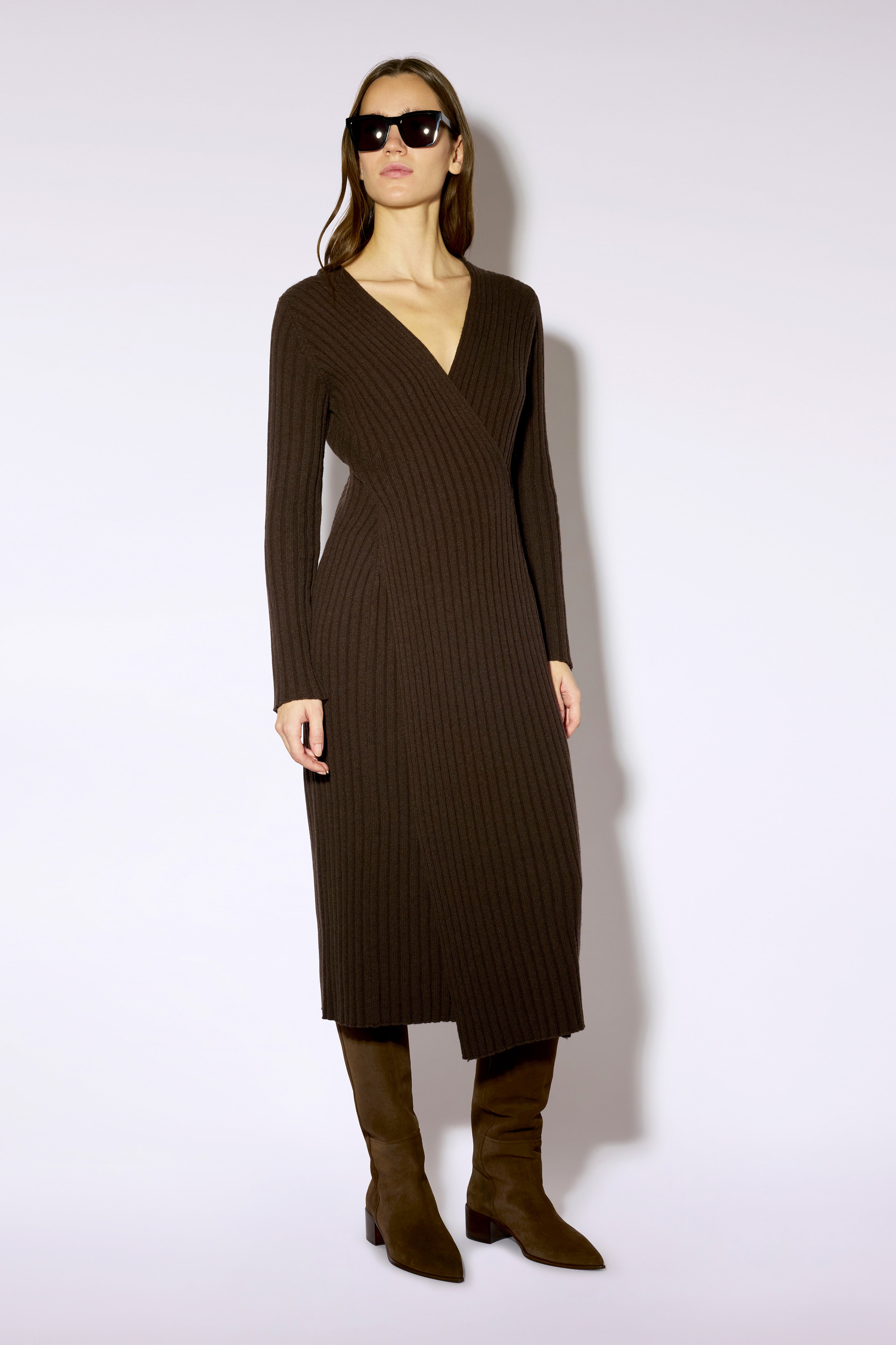 Liviana Conti Carrie robe pull marron fondant