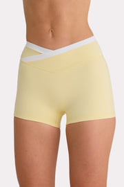 Oh Polly Bo+Tee short sport jaune citron Soft Active